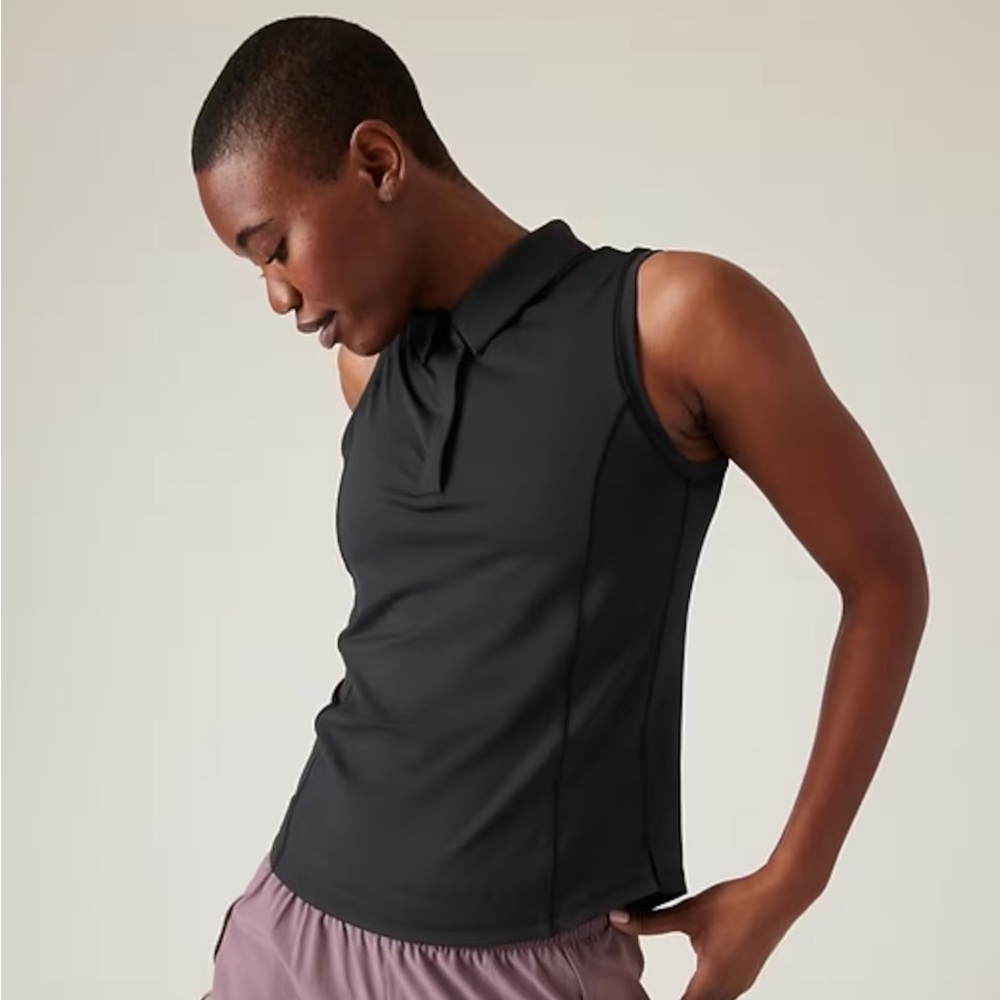 Athleta Advantage Polo Tank - size M black